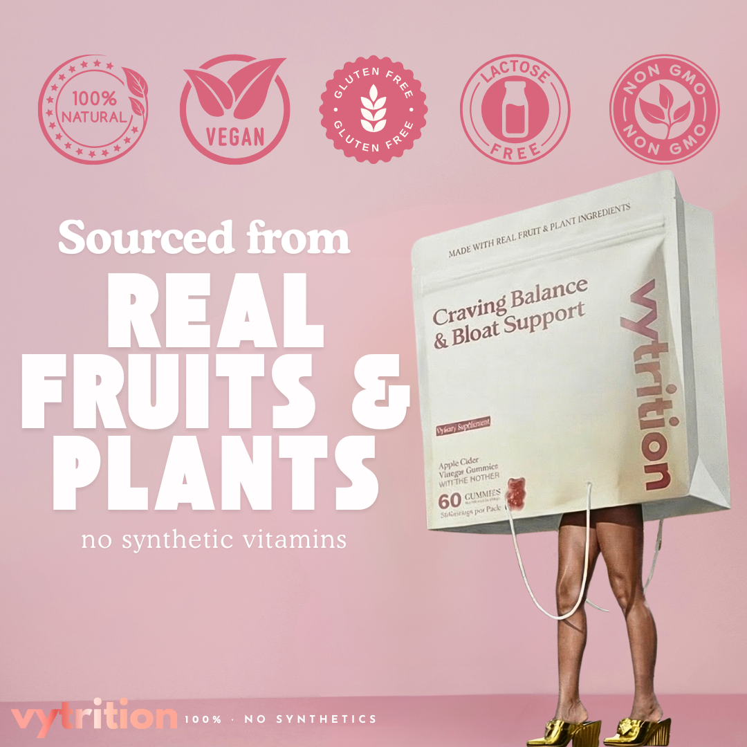 Every Gummy Is Made With 100% Natural Apple Cider Ingredients