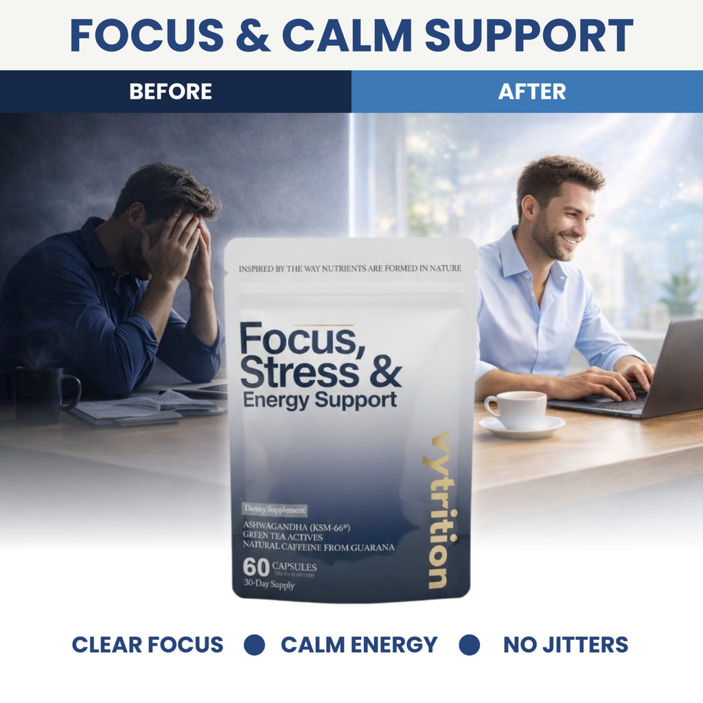 Focus, Stress & Energy Support Capsule