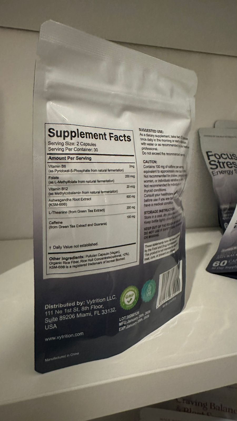 Focus, Stress & Energy Support Capsule