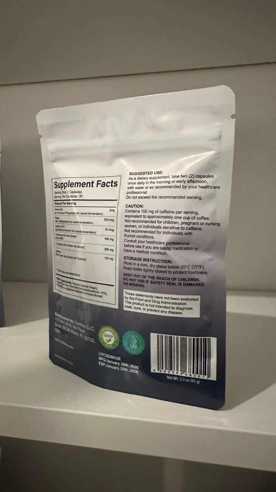 Focus, Stress & Energy Support Capsule